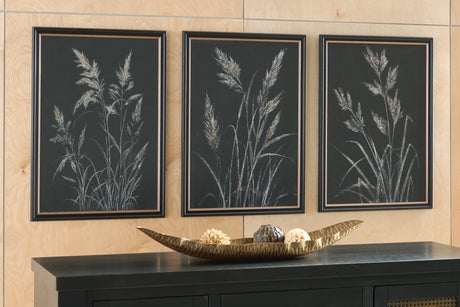Janisburg Black/White/Brown Wall Art (Set of 3) from Ashley - Luna Furniture
