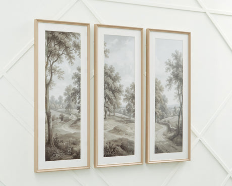 Dixonburg Taupe/Gray Wall Art (Set of 3) from Ashley - Luna Furniture