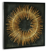 Buddins Black/Gold Finish Wall Art from Ashley - Luna Furniture