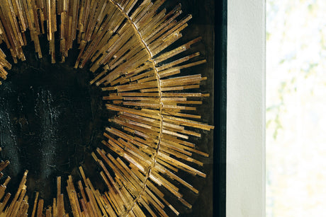 Buddins Black/Gold Finish Wall Art from Ashley - Luna Furniture