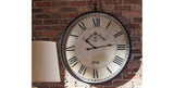 Augustina Antique Black Wall Clock from Ashley Furniture - Luna Furniture