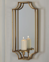 Dumi Gold Finish Wall Sconce from Ashley - Luna Furniture