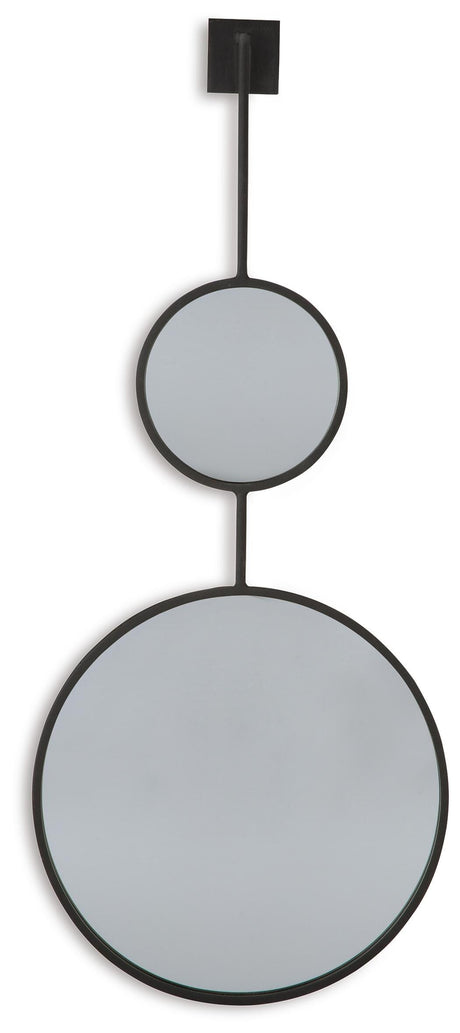 Brewer Black Accent Mirror from Ashley - Luna Furniture