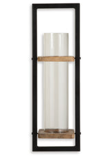 Colburn Natural/Black Wall Sconce from Ashley Furniture - Luna Furniture