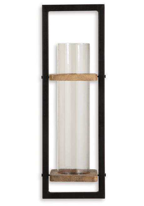 Colburn Natural/Black Wall Sconce from Ashley Furniture - Luna Furniture
