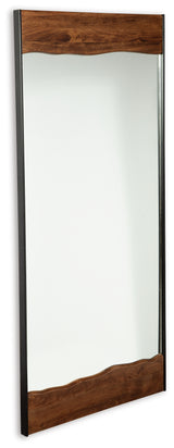 Panchali Brown/Black Floor Mirror from Ashley Furniture - Luna Furniture