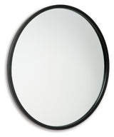 Brocky Black Accent Mirror from Ashley - Luna Furniture