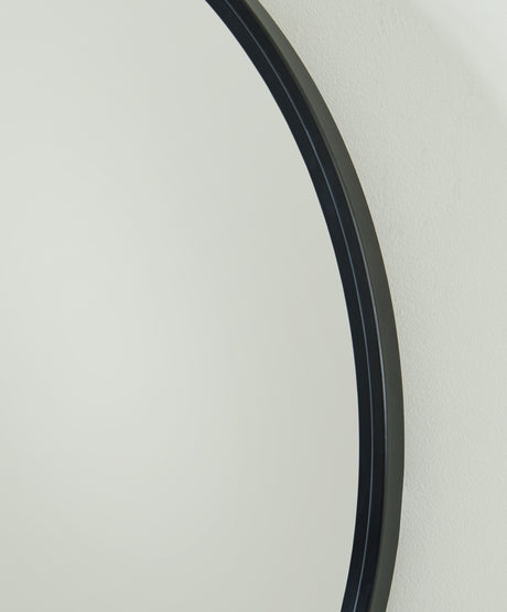 Brocky Black Accent Mirror from Ashley - Luna Furniture