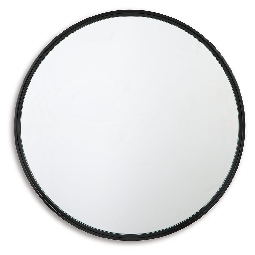 Brocky Black Accent Mirror from Ashley - Luna Furniture