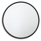 Brocky Black Accent Mirror from Ashley - Luna Furniture