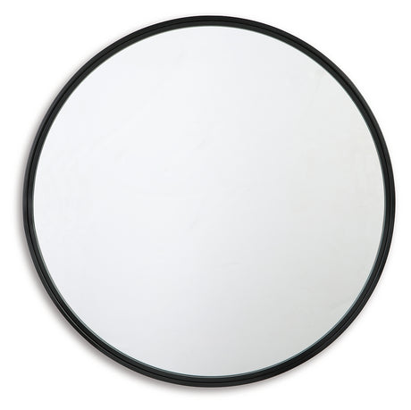 Brocky Black Accent Mirror from Ashley - Luna Furniture