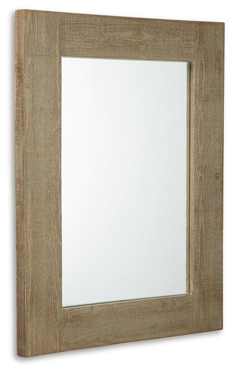 Waltleigh Distressed Brown Accent Mirror from Ashley Furniture - Luna Furniture