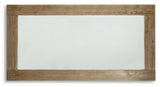 Waltleigh Distressed Brown Floor Mirror from Ashley - Luna Furniture