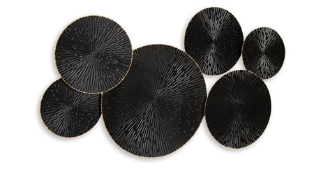 Rhetlen Black/Gold Finish Wall Decor from Ashley - Luna Furniture