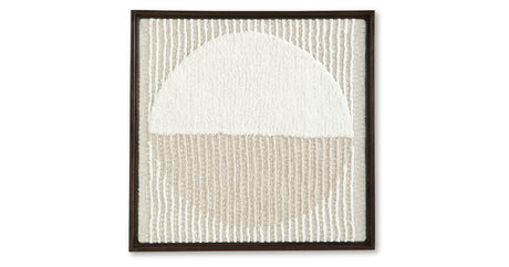 Bachard Tan/White Wall Decor from Ashley Furniture - Luna Furniture
