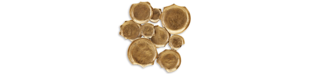 Gageton Antique Gold Finish Wall Decor from Ashley Furniture - Luna Furniture
