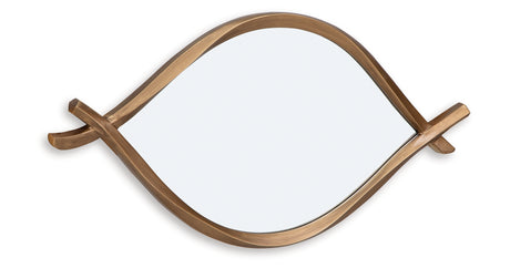 Bartner Antique Gold Finish Accent Mirror from Ashley Furniture - Luna Furniture