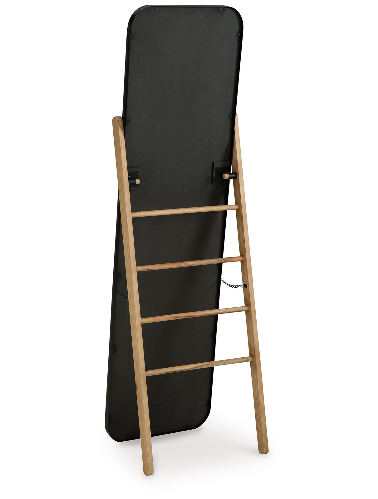 Bronick Black/Brown Floor Mirror from Ashley Furniture - Luna Furniture