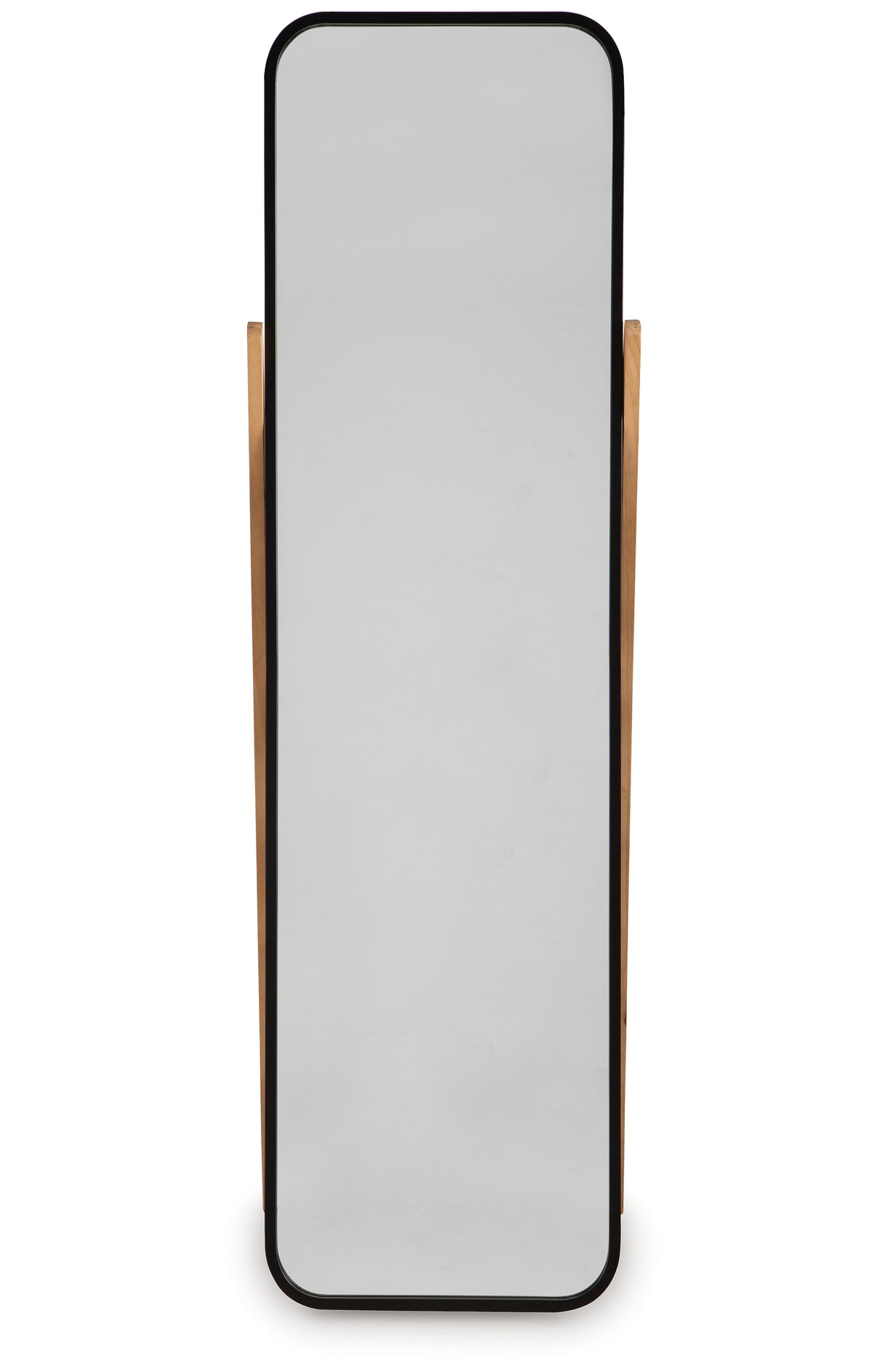 Bronick Black/Brown Floor Mirror from Ashley Furniture - Luna Furniture