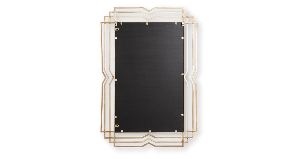 Claybrook Gold Finish Accent Mirror from Ashley Furniture - Luna Furniture