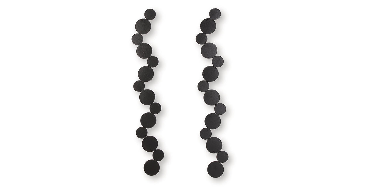 Vinler Black Accent Mirror Set (Set of 2) from Ashley - Luna Furniture