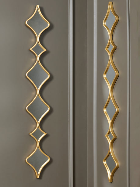 Harriswood Gold Finish Accent Mirror Set (Set of 2) from Ashley - Luna Furniture