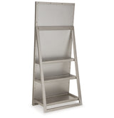 Evesen Champagne Floor Standing Mirror with Storage from Ashley Furniture - Luna Furniture