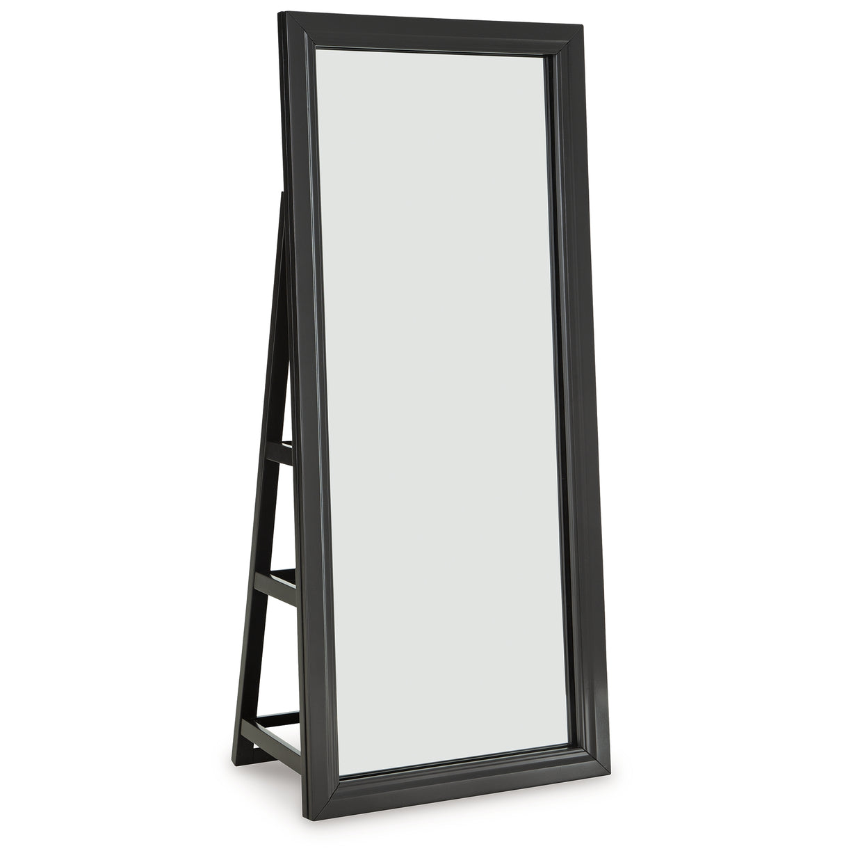 Evesen Black Floor Standing Mirror/Storage (Mirror Only) from Ashley - Luna Furniture