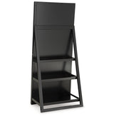 Evesen Black Floor Standing Mirror/Storage (Mirror Only) from Ashley - Luna Furniture