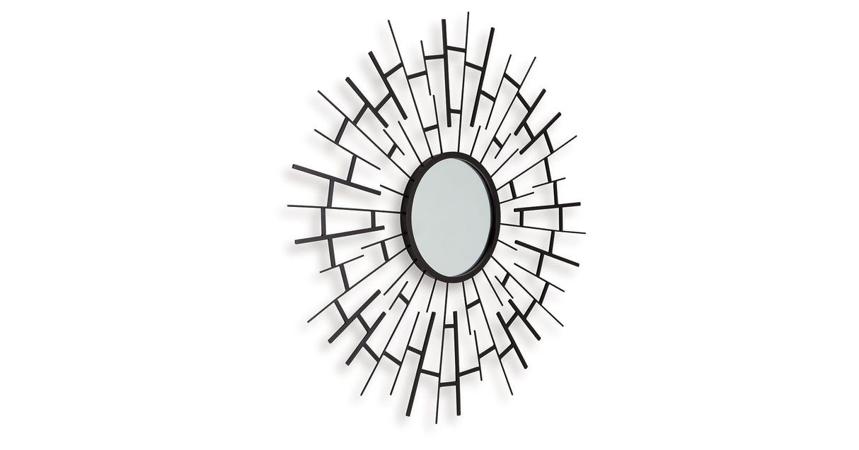 Garrenworth Black Accent Mirror from Ashley - Luna Furniture