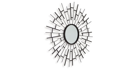 Garrenworth Black Accent Mirror from Ashley - Luna Furniture