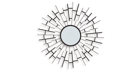 Garrenworth Black Accent Mirror from Ashley - Luna Furniture
