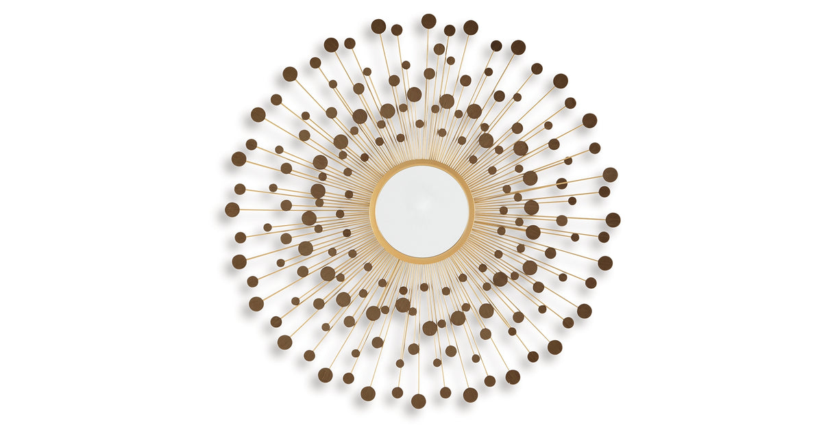 Morwenna Bronze/Gold Finish Accent Mirror from Ashley - Luna Furniture