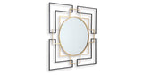 Oceanal Black/Gold Finish Accent Mirror from Ashley - Luna Furniture