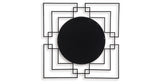 Oceanal Black/Gold Finish Accent Mirror from Ashley - Luna Furniture
