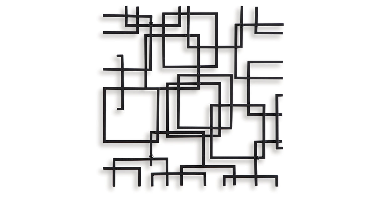 Aadanton Black Wall Decor from Ashley Furniture - Luna Furniture