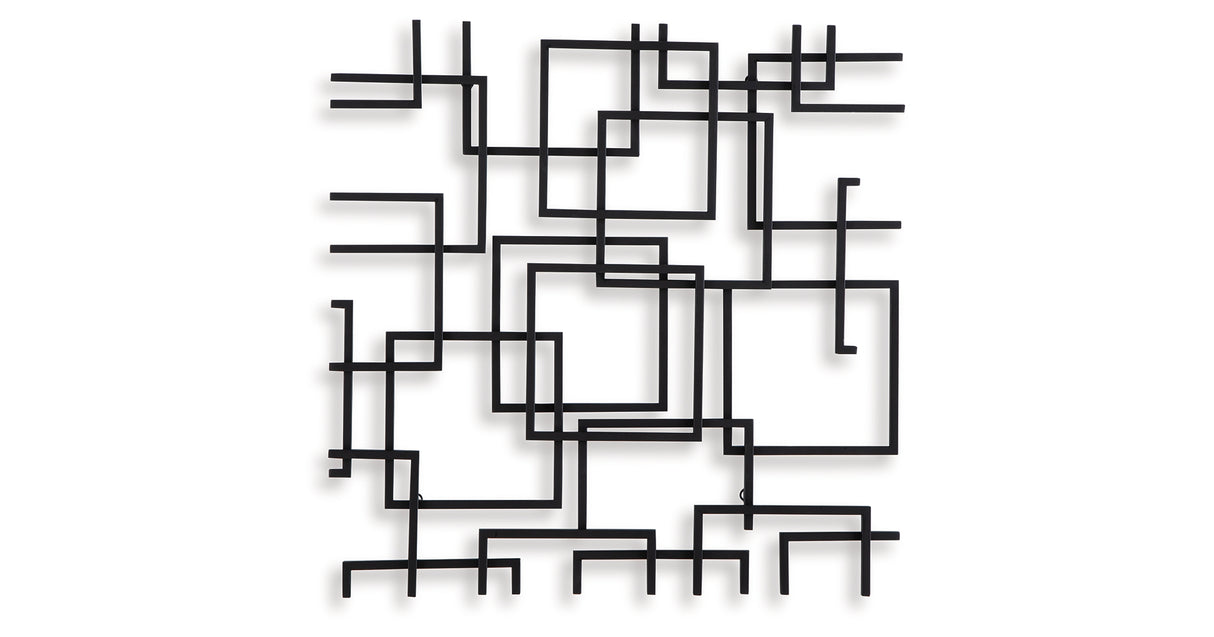 Aadanton Black Wall Decor from Ashley Furniture - Luna Furniture
