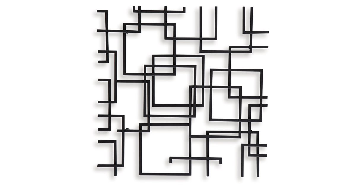 Aadanton Black Wall Decor from Ashley Furniture - Luna Furniture