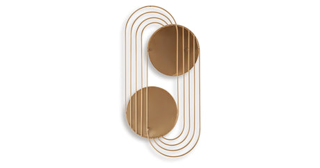 Warrenley Gold Finish Accent Mirror from Ashley - Luna Furniture