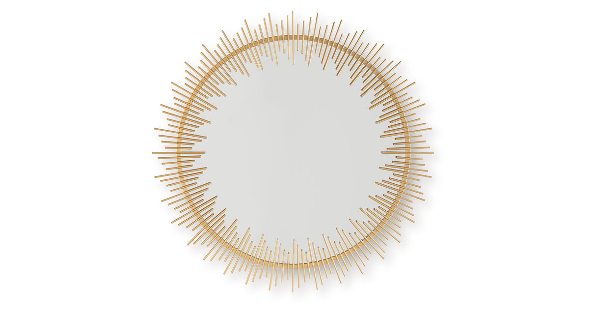 Wainport Gold Finish Accent Mirror from Ashley - Luna Furniture