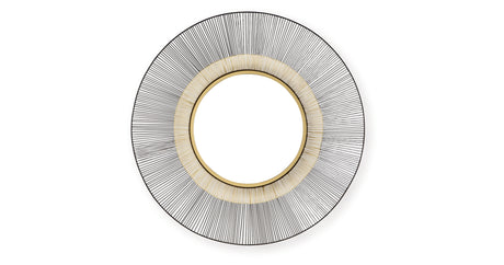 Dallmen Black/Gold Finish Accent Mirror from Ashley - Luna Furniture