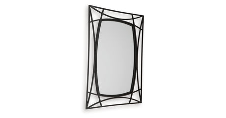 Freenville Black Accent Mirror from Ashley - Luna Furniture