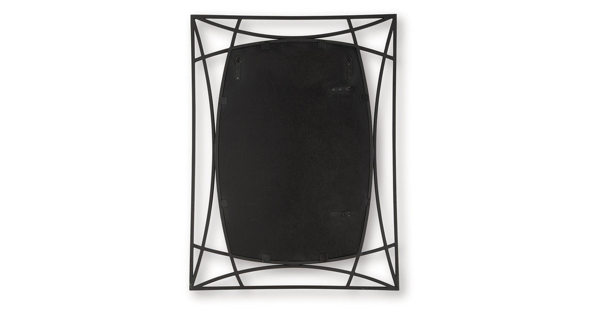 Freenville Black Accent Mirror from Ashley - Luna Furniture