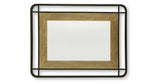 Beelman Black/Brown Accent Mirror from Ashley - Luna Furniture