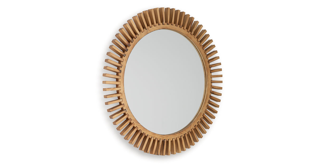 Tedwell Brown Accent Mirror from Ashley - Luna Furniture