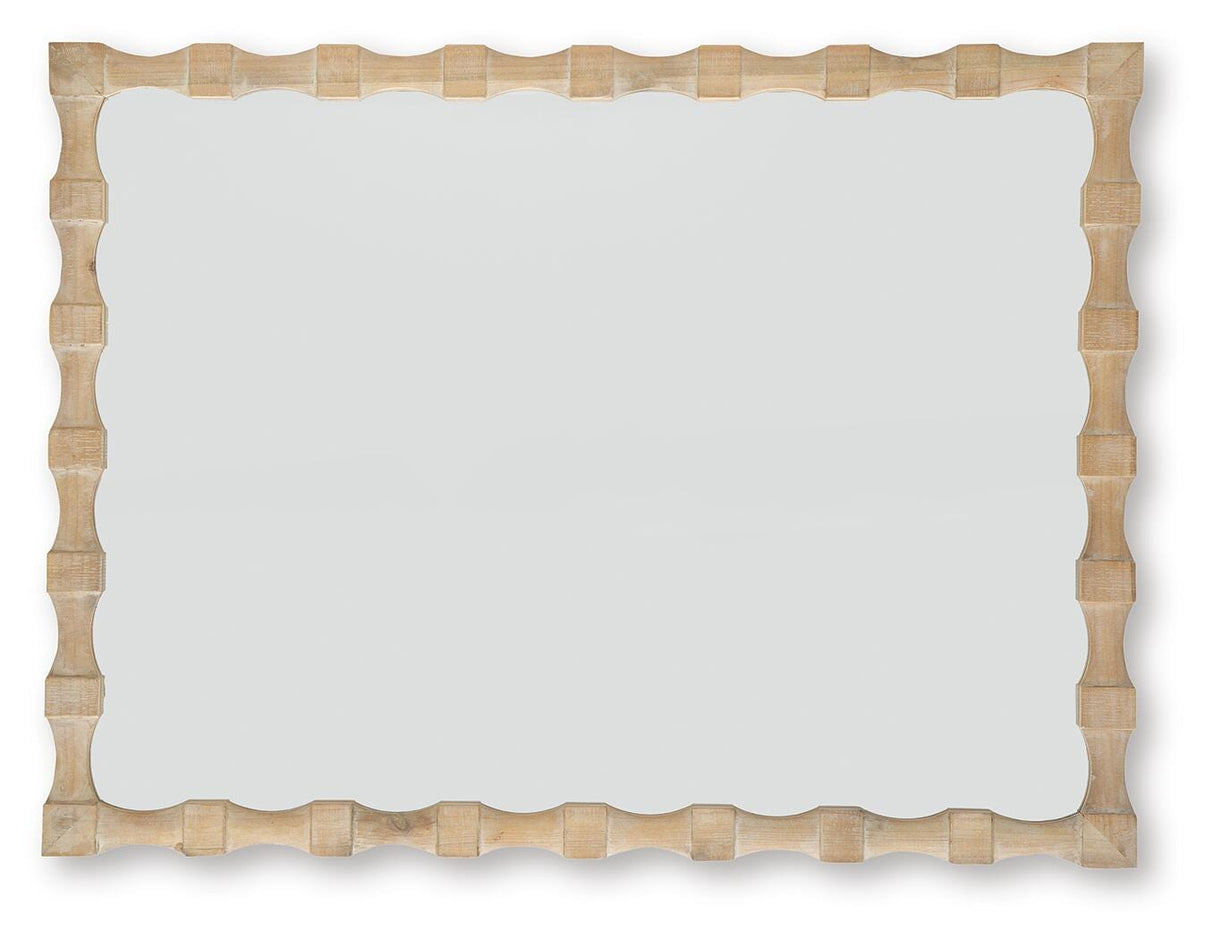 Acelmore Light Brown Accent Mirror from Ashley - Luna Furniture
