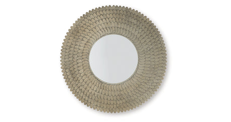 Wrightmund Champagne Finish Accent Mirror from Ashley - Luna Furniture