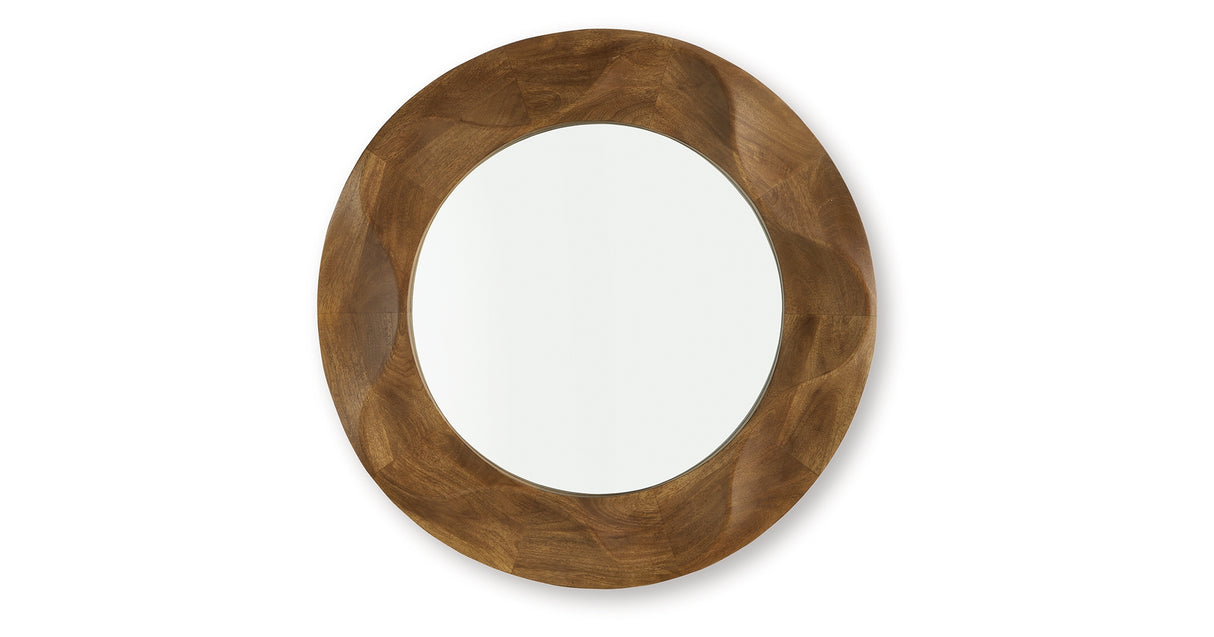 Aajon Brown Accent Mirror from Ashley Furniture - Luna Furniture