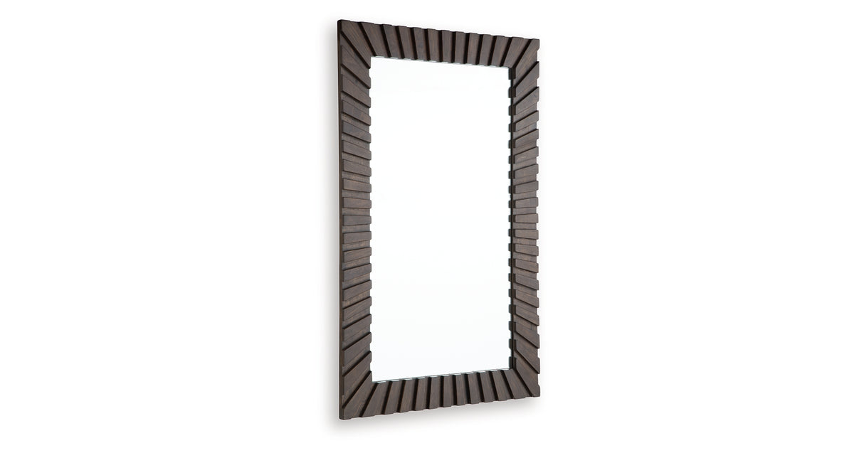 Advin Dark Brown Accent Mirror from Ashley - Luna Furniture