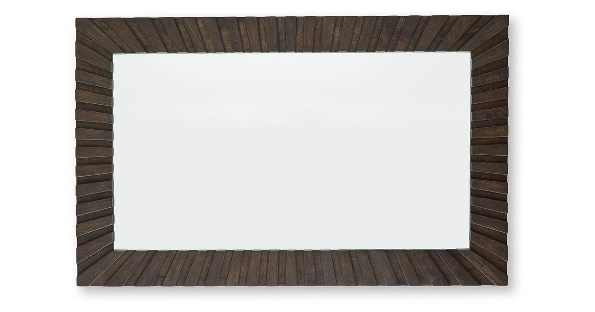 Advin Dark Brown Accent Mirror from Ashley - Luna Furniture